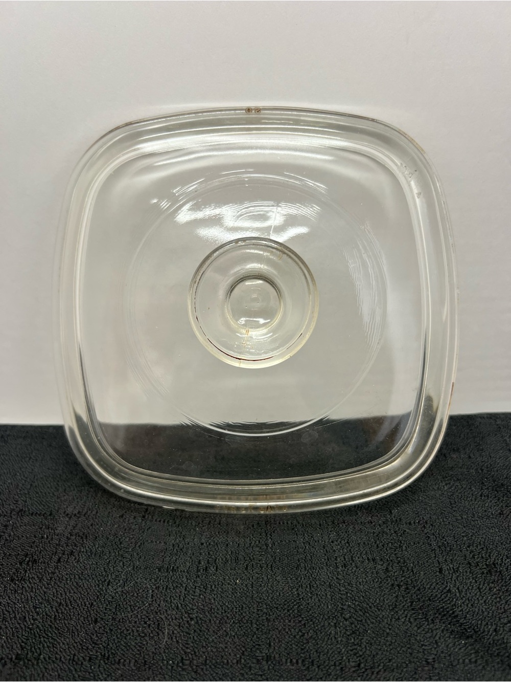 Vintage Pyrex A-7-C clear glass square replacement lid